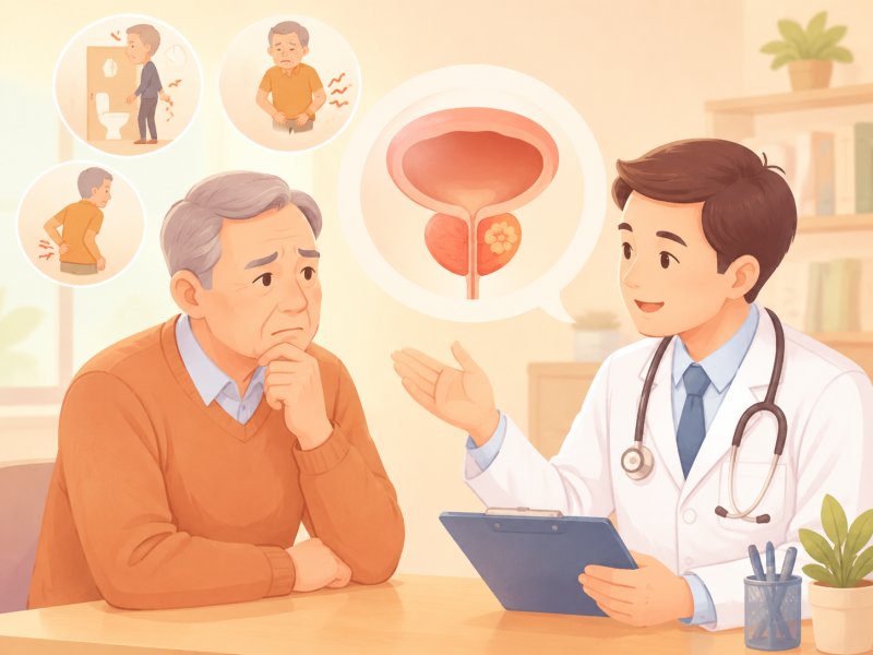 前列腺癌早期会不会有明显症状？尿频尿急和腰疼是不是和它有关？