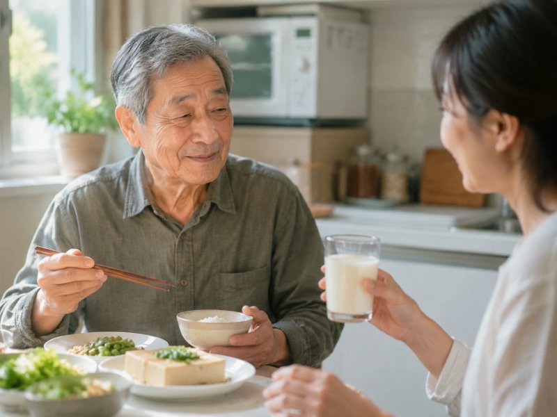 家里老人确诊慢性肾炎二级,饮食上能不能吃豆腐和豆浆?会不会加重肾脏负担?
