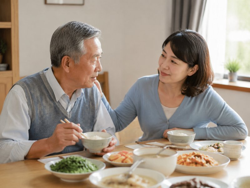 家里老人得了食道癌总说饿但不敢吃,怎么劝说才能让他安心进食