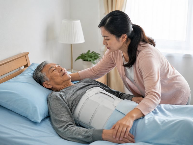 家里老人脊椎骨折了，怎么护理才能避免二次损伤？