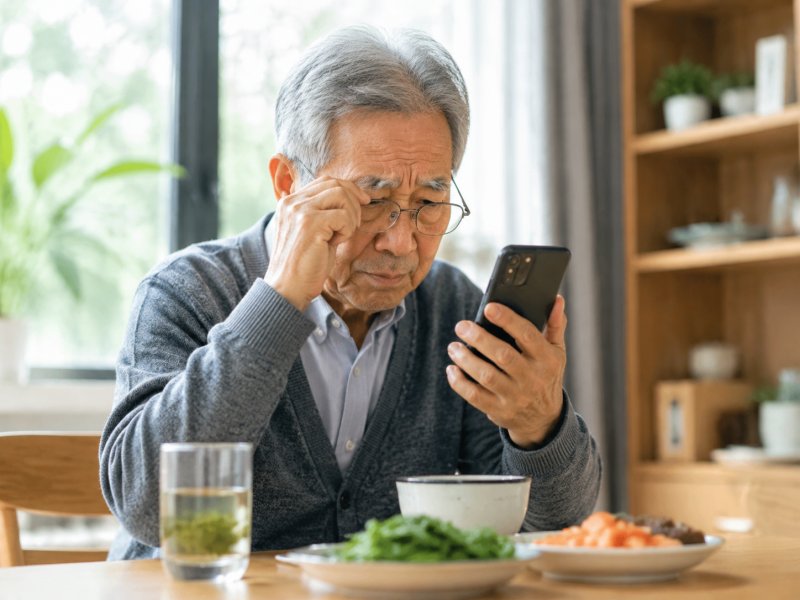 老人眼睛看东西模糊是不是白内障?怎么通过饮食改善视力?