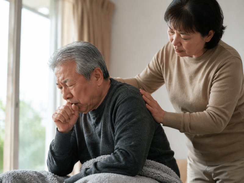 老人得了急性支气管炎该怎么护理，痰咳不出来要不要帮忙拍背