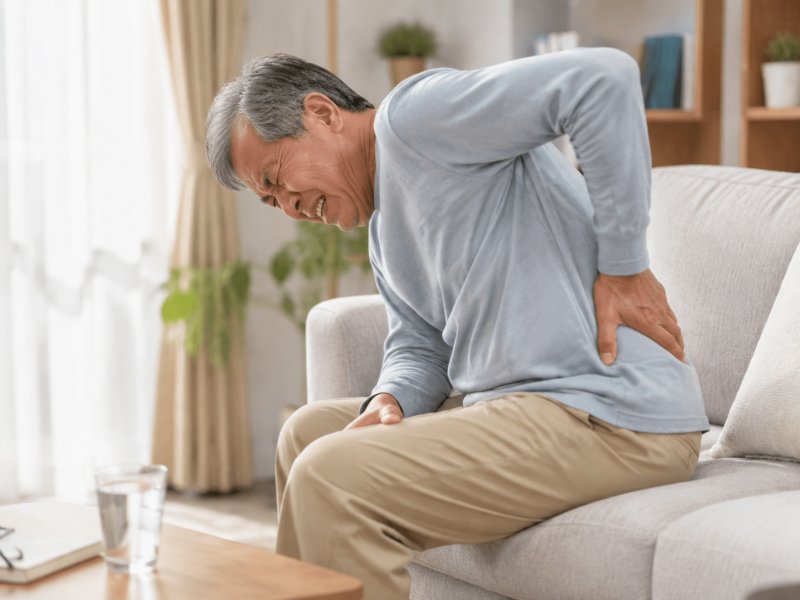 症状：比如“怎么区分老人腰腿痛是肌肉酸痛还是神经压迫？”