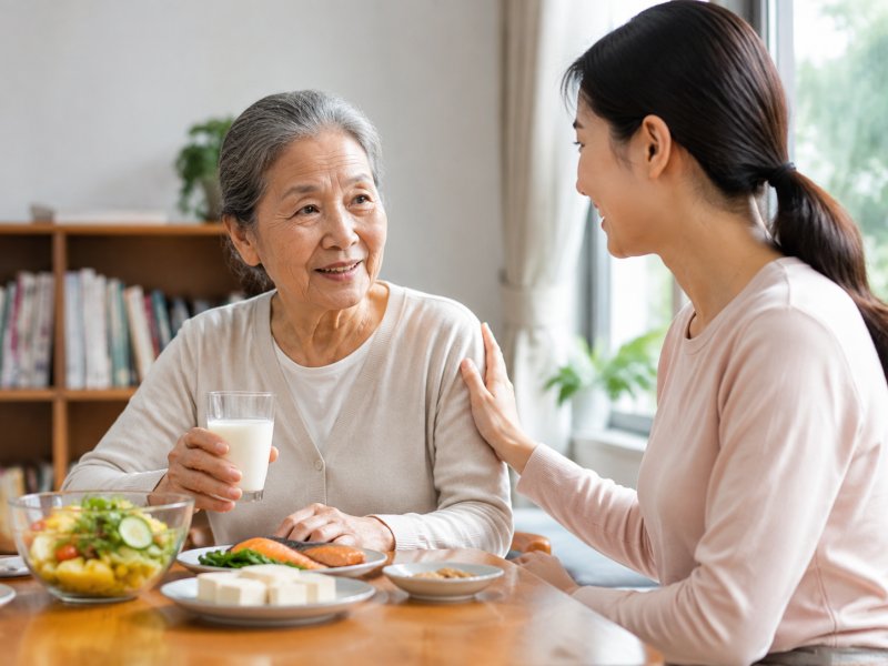家里老人确诊骨质疏松,日常护理和饮食上要注意什么?
