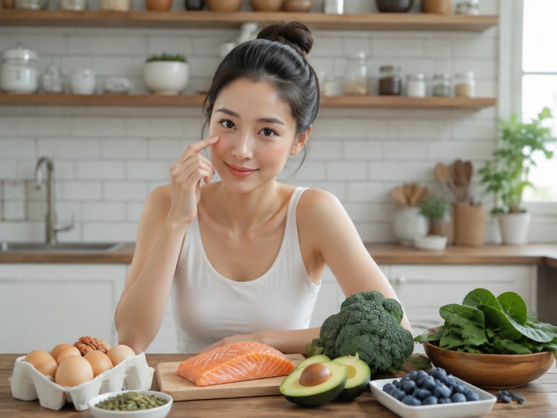 除了涂眼霜,吃什么食物能辅助护理眼周皱纹?