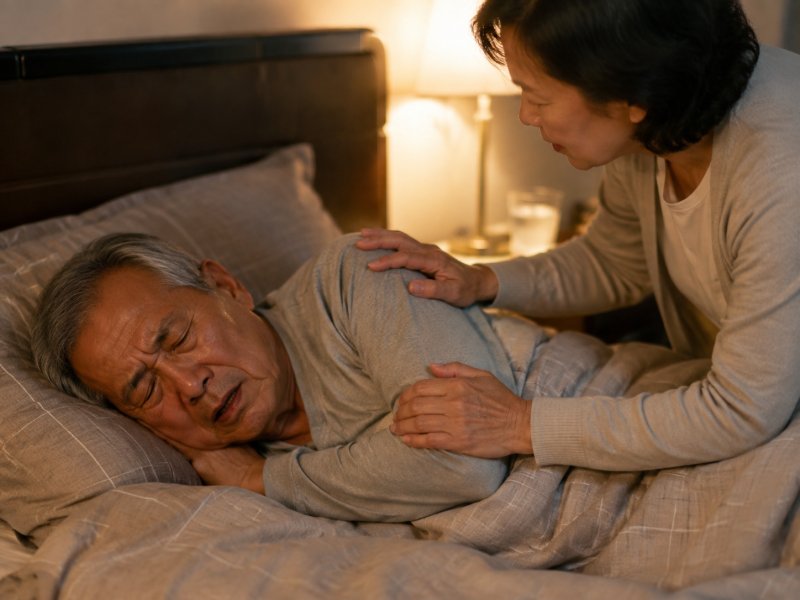 护理:家里有冠心病老人常做噩梦,家人该如何护理?要不要叫醒?