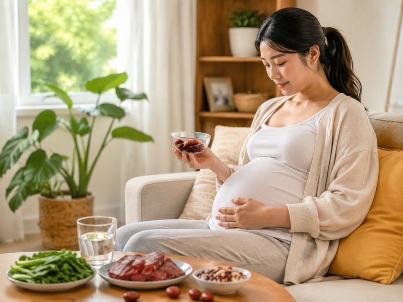 孕妇贫血会不会影响胎儿发育?补铁补血该注意什么