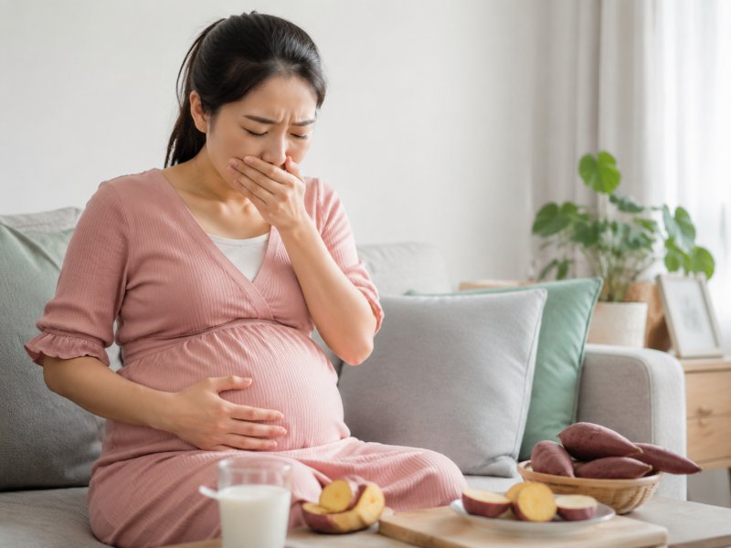 症状：孕妇吃完薯类老是打嗝放屁怎么办？是不是胃不舒服？