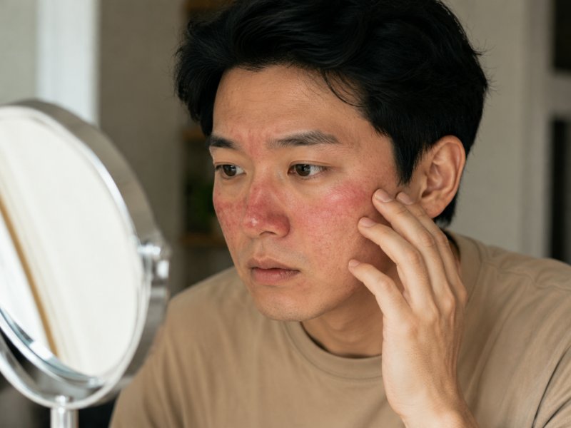 年轻人得酒糟鼻脸部温度高是否更常见不同年龄有啥区别