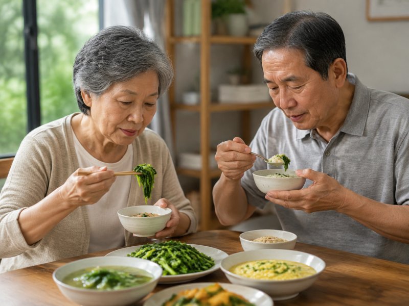 老人牙口不好,如何把菜叶菜梗做成软烂易消化的菜?