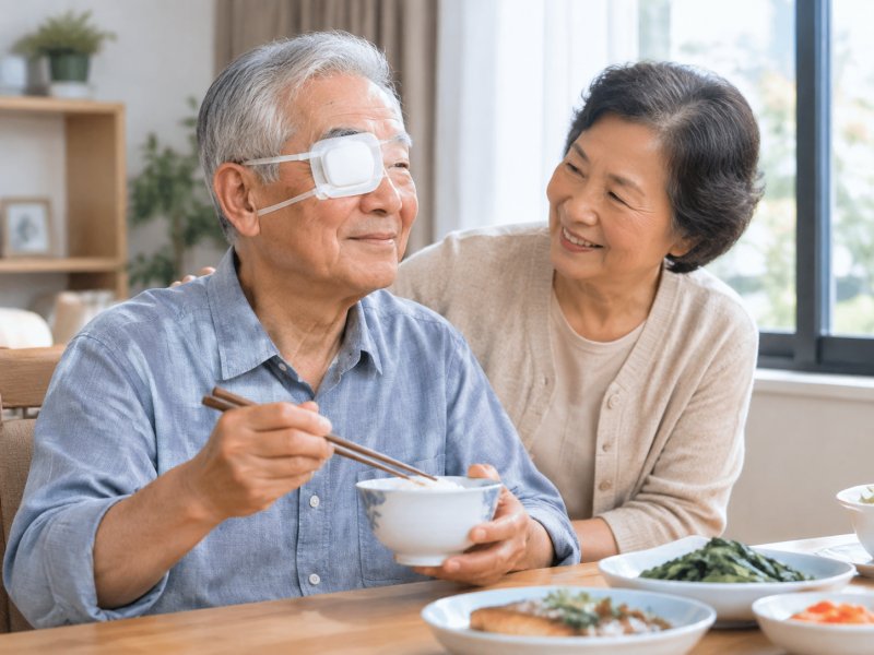 老人做完白内障手术要不要忌口,多久能恢复正常饮食?