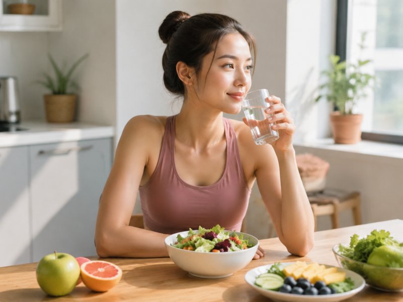 久坐上班族运动瘦腰腹时,如何用饮食辅助排出水肿?