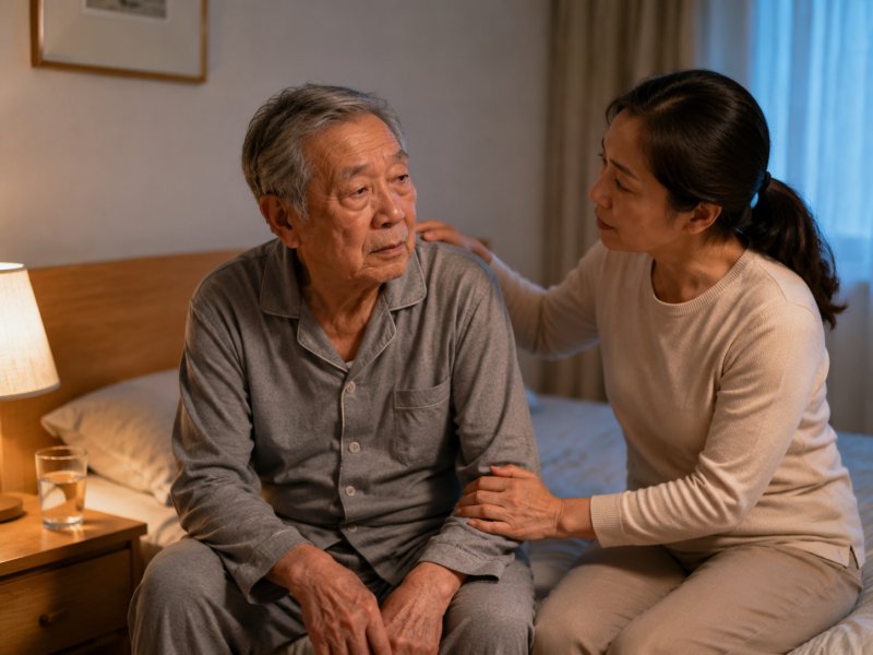 心肌病老人失眠如何护理?家人能做什么