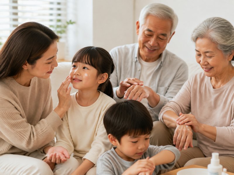 孩子和老人皮肤干裂怎么办？全家适用的7类肤质润肤要点