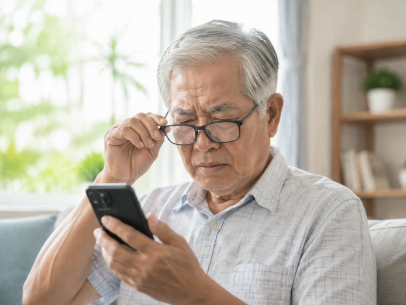 老人视力模糊会不会是白内障,和花眼怎么区分