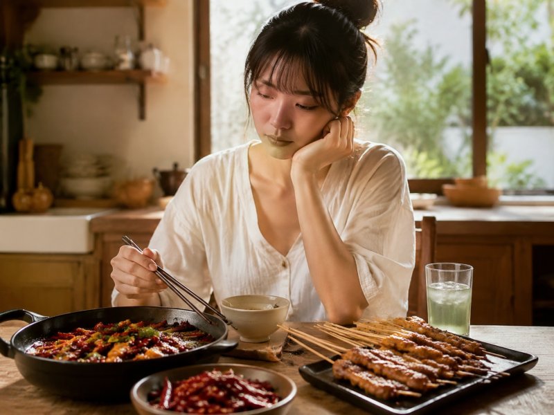 阴虚瘦子越吃辣椒烧烤越上火，体重还不增加，日常饮食该怎么避开助火的食物