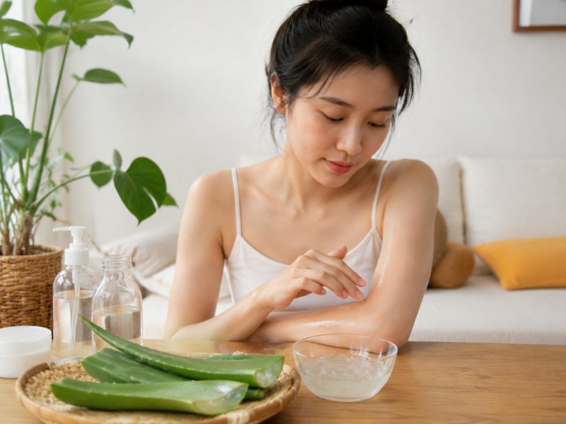 换季荨麻疹一吹风就起包，怎么用芦荟配合日常护理来减少发作频率