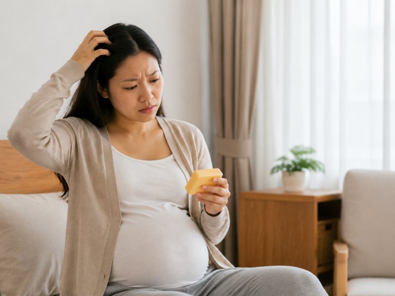 怀孕5个月头皮痒得难受,能不能用硫磺皂洗头?医生说看情况