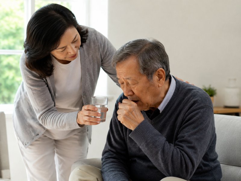 家里老人有慢支，日常护理该怎么帮他排痰才不容易憋喘