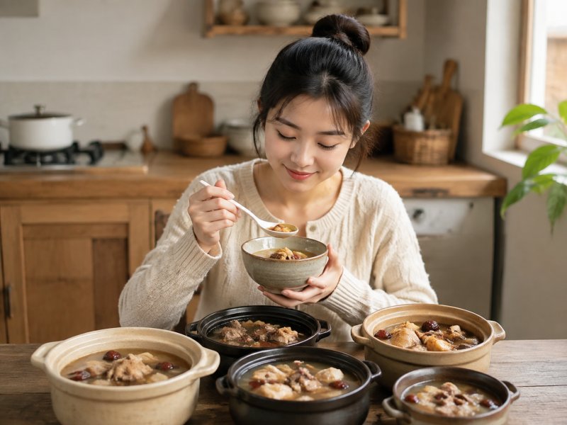 女性气血不足偏瘦怎么吃,推荐几款适合日常调理的增肥汤水