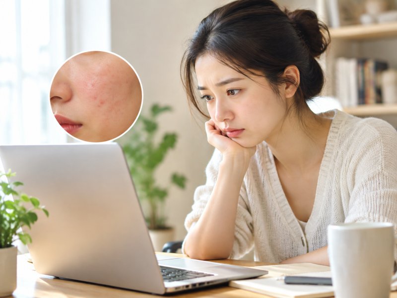 显示器蓝光会不会让皮肤出油变多?出油多又长痘该怎么护理才不伤屏障?